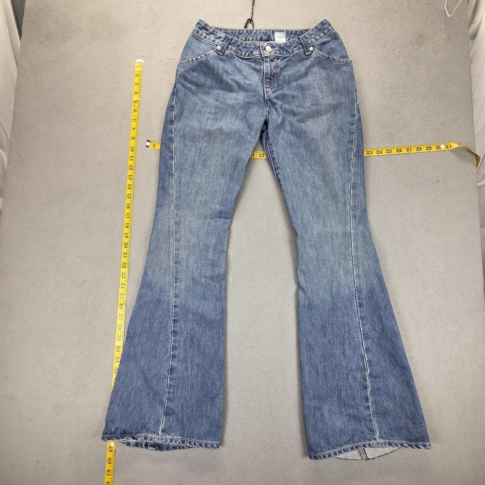 Levis Jeans Womens Blue Medium Wash Mid Rise Flare Bootcut‎ Fits 27x32